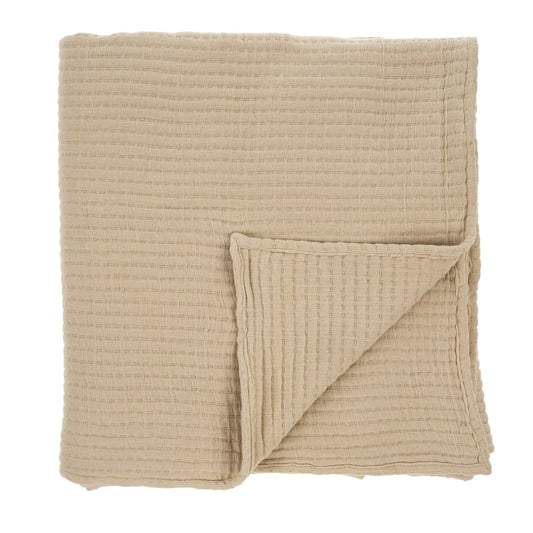 Vista Cotton Throw Blanket - Moss