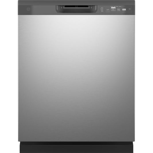 GE 24" Built-In Front Control Dishwasher Stainless Steel - GDF510PSRSS