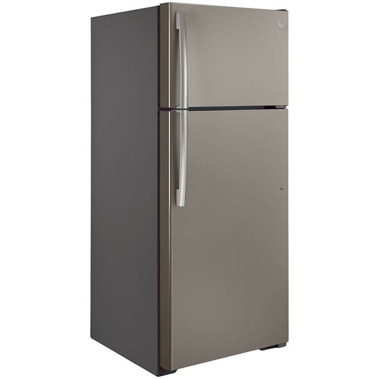 GE Energy Star® 17.5 Cu. Ft. Top-Freezer Refrigerator Slate - GTE18GMNRES