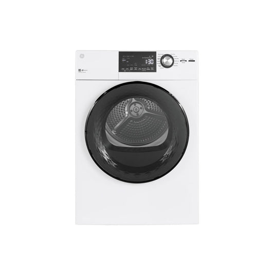 GE 4.1 Cu. Ft. Vented Electric Dryer with Stainless Steel Drum White - GFD14JSINWW