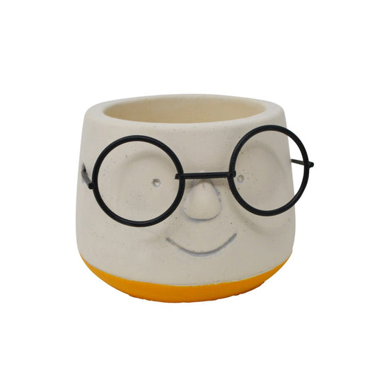 Yellow Glasses Pot