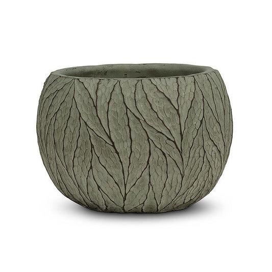 Deep Leaf Planter - Sage