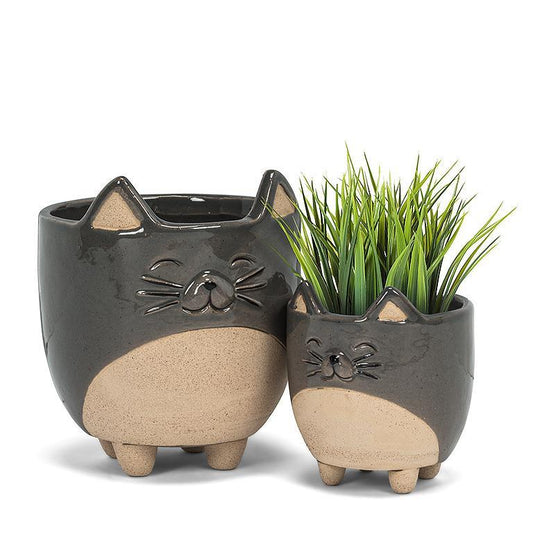 Cat on Legs Planter