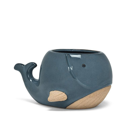 Large Blue Whale Planter