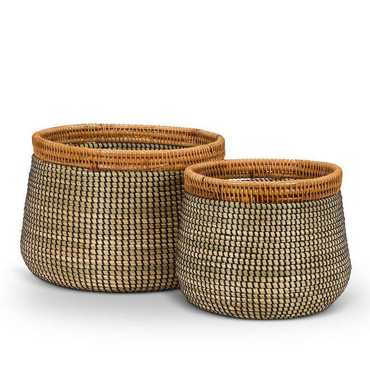 Basket Planter with Rim