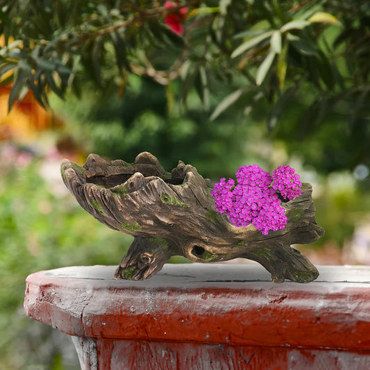 Faux Driftwood Planter