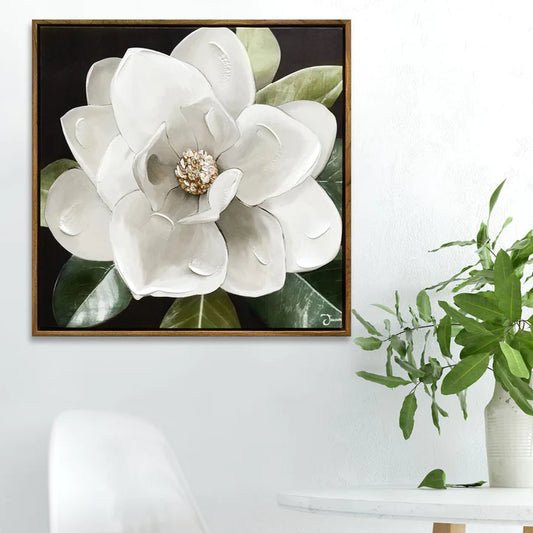 White Magnolia Canvas Print