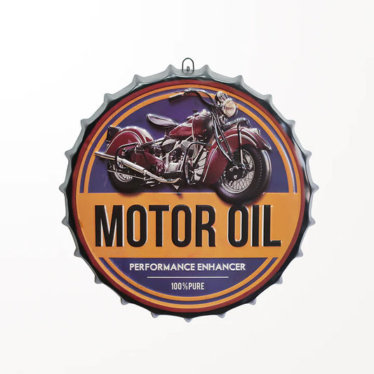 Motor Oil Motorcycle Sign