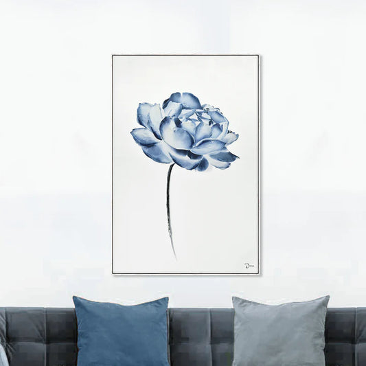 Blue Flower Oil Painting