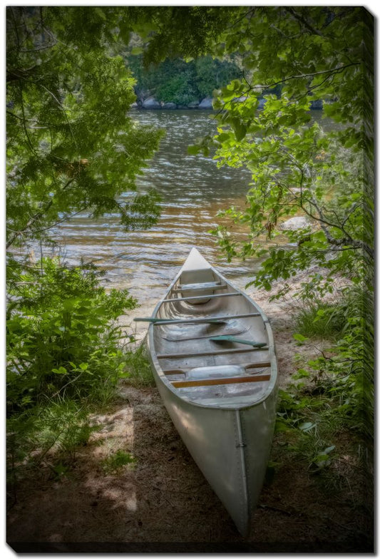 Canoe Canvas Print