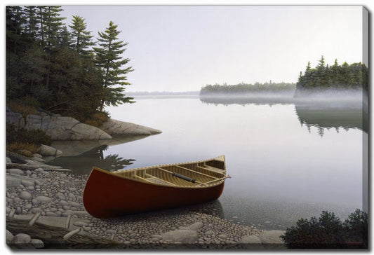 Andy's Canoe Canvas Print