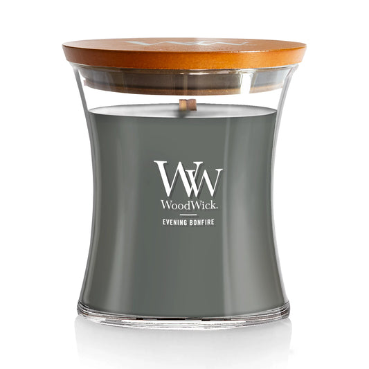 WoodWick Medium Hourglass Candle - Evening Bonfire