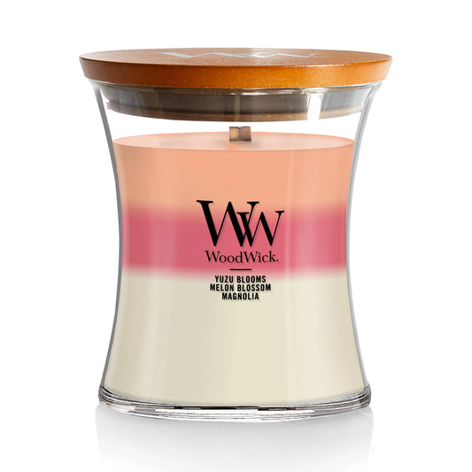 WoodWick Medium Hourglass Candle - Blooming Orchard Trilogy