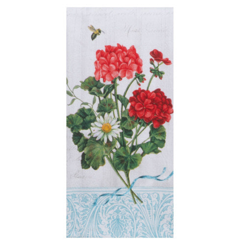 Blossoms & Bees Geranium Dual-Purpose Towel