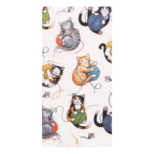 Curious Kittens Playful Dual-Purpose Terry Towel