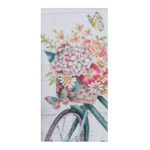 Bike Floral Dual-Purpose Terry Towel