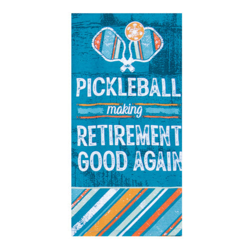 Pickleball Retirement Dual-Purpose Terry Towel