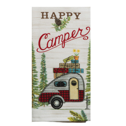 Happy Camper Dual-Purpose Terry Towel