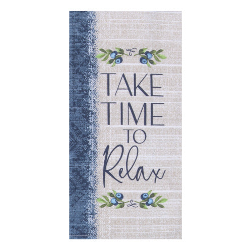 Time to Relax Dual-Purpose Terry Towel