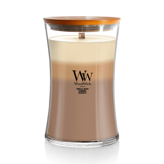 WoodWick Large Hourglass Candle - Café Sweets Trilogy