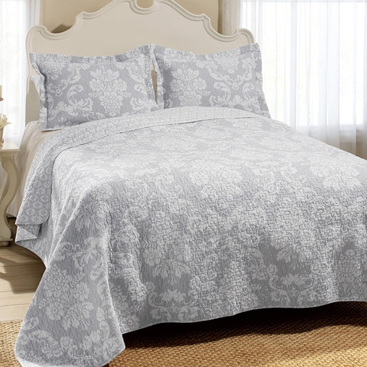 Adela Grey Quilt - Queen